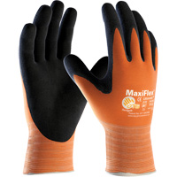 ATG MaxiFlex&reg; Ultimate High Visibility Seamless Gloves, Large, Nitrile Coating, 15 Gauge, Nylon/Lycra&reg; Shell Les Distributions ICE