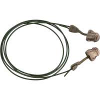 Bouchons d'oreilles en mousse camo sans roulement &agrave; tourner Glide, Vrac - Boîte, Avec cordon Les Distributions ICE