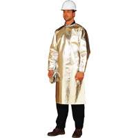 Long tablier/sarrau de protection thermique ALM 300, 48" lo, Fibre de verre aluminis&eacute;e Les Distributions ICE