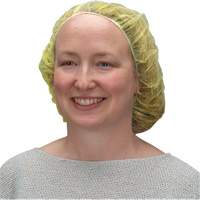Bouffant Caps, Polypropylene, 21", Yellow Les Distributions ICE