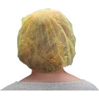 Bouffant Caps, Polypropylene, 21", Yellow Les Distributions ICE