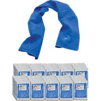 Serviette de refroidissement par &eacute;vaporation Chill-Its 6602, Bleu Les Distributions ICE