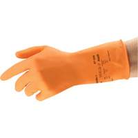 Gants r&eacute;sistants aux produits chimiques AlphaTec 87-320, Taille 9,5, 11,8" lo, Latex de caoutchouc, Doublure en Coton/Ouat&eacute;e, 17 mils Les Distributions ICE