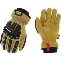 Coldwork Waterproof M-Pact&reg; Driver Gloves, 8, Grain Leather Palm, Elastic Cuff Les Distributions ICE