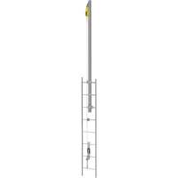 Latchways&reg; Vertical Ladder Lifeline with SRL Ladder Extension Post Kit, Stainless Steel Les Distributions ICE