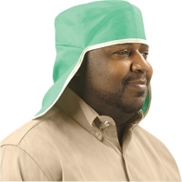Chapeau avec couvre-nuque en coton ignifug&eacute; Weldlite, Taille unique, Vert Les Distributions ICE