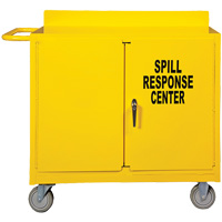Spill Control Center Cart, 18" L x 38.375" W x 36" H Les Distributions ICE