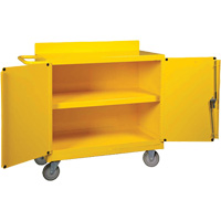 Spill Control Center Cart, 18" L x 38.375" W x 36" H Les Distributions ICE