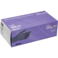 Medical Grade Disposable Gloves, X-Large, Nitrile, 6-mil, Powder-Free, Black, Class 2 Les Distributions ICE