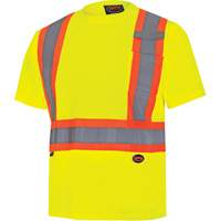 6991 Chandail de s&eacute;curit&eacute; en il-de-perdrix, Polyester, 3T-Grand, Jaune lime haute visibilit&eacute; Les Distributions ICE