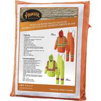 5608 Combinaison de pluie imperm&eacute;able 210D, Polyester/PVC, Petit, Orange haute visibilit&eacute; Les Distributions ICE