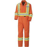 5513T Combinaison pour lavage industriel, 40 (grand taille), Orange haute visibilit&eacute; Les Distributions ICE