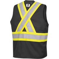 7729 FR-Tech&reg; Flame-Resistant Arc Safety Vest, Small, Black, 10 cal/cm² Les Distributions ICE