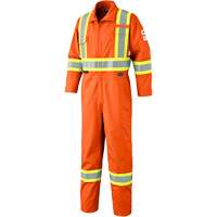 7702T FR-Tech&reg; Arc-Rated Coverall, Size 40 (Tall), High Visibility Orange, 10 cal/cm² Les Distributions ICE