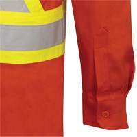7743 Chemise de s&eacute;curit&eacute; ignifug&eacute;e FR-Tech, Petit, Orange haute visibilit&eacute; Les Distributions ICE