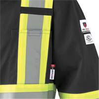 7702BKT FR-Tech&reg; Arc-Rated Coverall, Size 40 (Tall), Black, 10 cal/cm² Les Distributions ICE