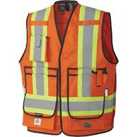 7732 FR-Tech&reg; Flame-Resistant Arc Surveyor's Vest, Small, High Visibility Orange, 9.7 cal/cm² Les Distributions ICE