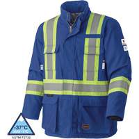 5523 Manteau de s&eacute;curit&eacute; ignifuge, Petit, Bleu royal, 58 cal/cm² Les Distributions ICE