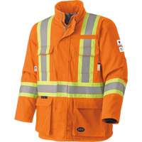 5533 Manteau de s&eacute;curit&eacute; ignifuge, Petit, Orange haute visibilit&eacute;, 58 cal/cm² Les Distributions ICE