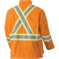 5533 Manteau de s&eacute;curit&eacute; ignifuge, Petit, Orange haute visibilit&eacute;, 58 cal/cm² Les Distributions ICE