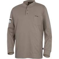 331 Chandail Henley en tricot interlock ignifuge, Petit, Beige Les Distributions ICE