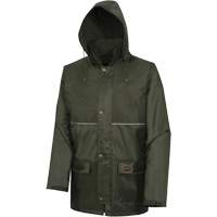 D8120J Manteau &agrave; capuchon ind&eacute;chirable Nailhead pour planteur d'arbres, Polyester/PVC, T-petit, Vert Les Distributions ICE