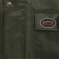 D8120J Manteau &agrave; capuchon ind&eacute;chirable Nailhead pour planteur d'arbres, Polyester/PVC, T-petit, Vert Les Distributions ICE