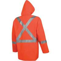 576J High-Visibility FR Rain Jacket, Small, High Visibility Orange Les Distributions ICE