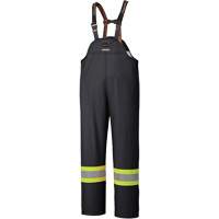 5895BK Flame-Resistant Waterproof Stretch Bib Pants, X-Small, Black Les Distributions ICE