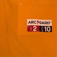 5880 FR/Arc-Rated Waterproof Rain Jacket, X-Small, High Visibility Orange, 10 cal/cm² Les Distributions ICE