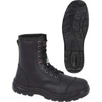 1027 Black 8" Work Boots, Leather, Steel Toe, Size 10 Les Distributions ICE