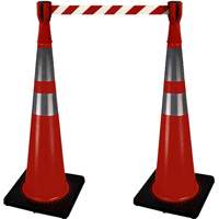 2308 Traffic Cone Topper with 10' Barricade Tape Les Distributions ICE