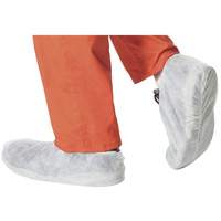 2022 Disposable Shoe Covers, One Size, Polypropylene, White Les Distributions ICE