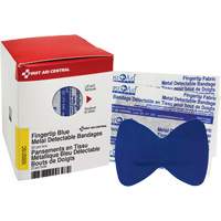 Pansements bleus d&eacute;tectables par d&eacute;tecteurs de m&eacute;taux pour bout de doigt, Bout de doigt, Tissu d&eacute;tectable, St&eacute;rile Les Distributions ICE