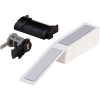 Raised Panel Labels, Polyester, 1" L x 4" H, White Les Distributions ICE
