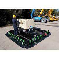 Ultra-Containment Berm&reg;, 179 US gal. Capacity, 4' W x 6' L x 12" H, Stake Wall Les Distributions ICE
