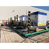 Ultimate Copolymer 2000 Ultra-Containment Berm&reg;, 179 US gal. Capacity, 4' W x 6' L x 12" H, Hinge Bracket Les Distributions ICE