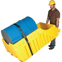 Drum Dolly, 26.5" L x 26.5" W x 5" H, 800 US gal. Spill Cap. Les Distributions ICE