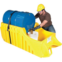 Drum Dolly, 26.5" L x 26.5" W x 5" H, 800 US gal. Spill Cap. Les Distributions ICE