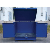 Ultra-Hard Top S4 Steel Spill Pallet, 61" L x 54.4" W x 52" H, 4700 lbs. Load Capacity Les Distributions ICE