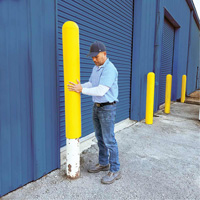 Ultra-Post Protector, 4" dia. x 52" l, Jaune Les Distributions ICE