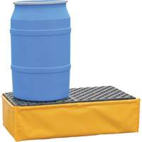 Ultra-Spill Pallet flexible, 2 barils, Capacit&eacute; de d&eacute;versement 66 gal. US, 48" x 24" x 14" Les Distributions ICE