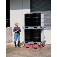 Ultra-Spill King palette de d&eacute;versement &agrave; pont plat, 4 barils, Capacit&eacute; de d&eacute;versement 85 gal. US, 51" x 51" x 17,5" Les Distributions ICE
