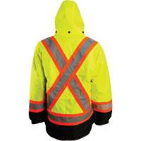 Veste 7 en 1, Polyester, Orange haute visibilit&eacute;, Petit Les Distributions ICE