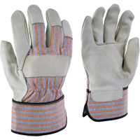 24-61 Striped Work Gloves, X-Small, Grain Cowhide Palm Les Distributions ICE
