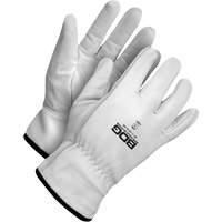 Puncture-Resistant Driver Gloves, Small, Grain Goatskin Palm Les Distributions ICE
