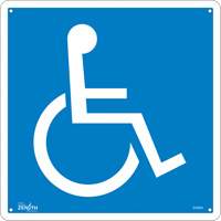 Enseigne de s&eacute;curit&eacute; conforme &agrave; la CSA - Handicap, 12" x 12", Aluminium, Pictogramme Les Distributions ICE