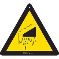 Enseigne de s&eacute;curit&eacute; conforme &agrave; la CSA -Falling Snow/Ice, 12" x 12", Aluminium, Pictogramme Les Distributions ICE