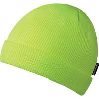 5567A Tuque, Doublure en Acrylique, Taille unique, Jaune lime haute visibilit&eacute; Les Distributions ICE