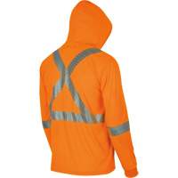 6964 Chandail &agrave; capuchon de s&eacute;curit&eacute; en il-de-perdrix, Petit, Orange haute visibilit&eacute; Les Distributions ICE